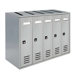 vendita online Casellario postale 5 posti verticale interno - cubo rivista Cassette postali, bacheche e casellari Alubox